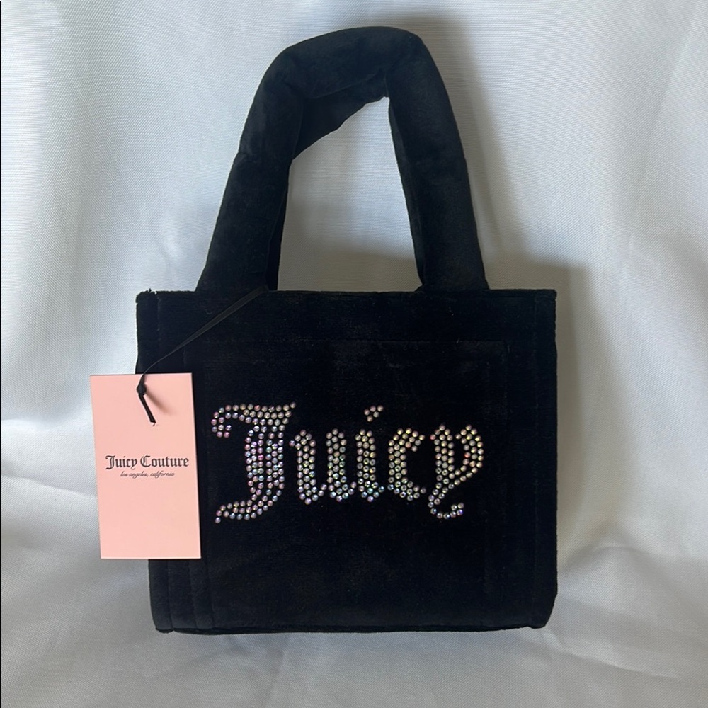 Juicy Couture Black Velvet Tote
